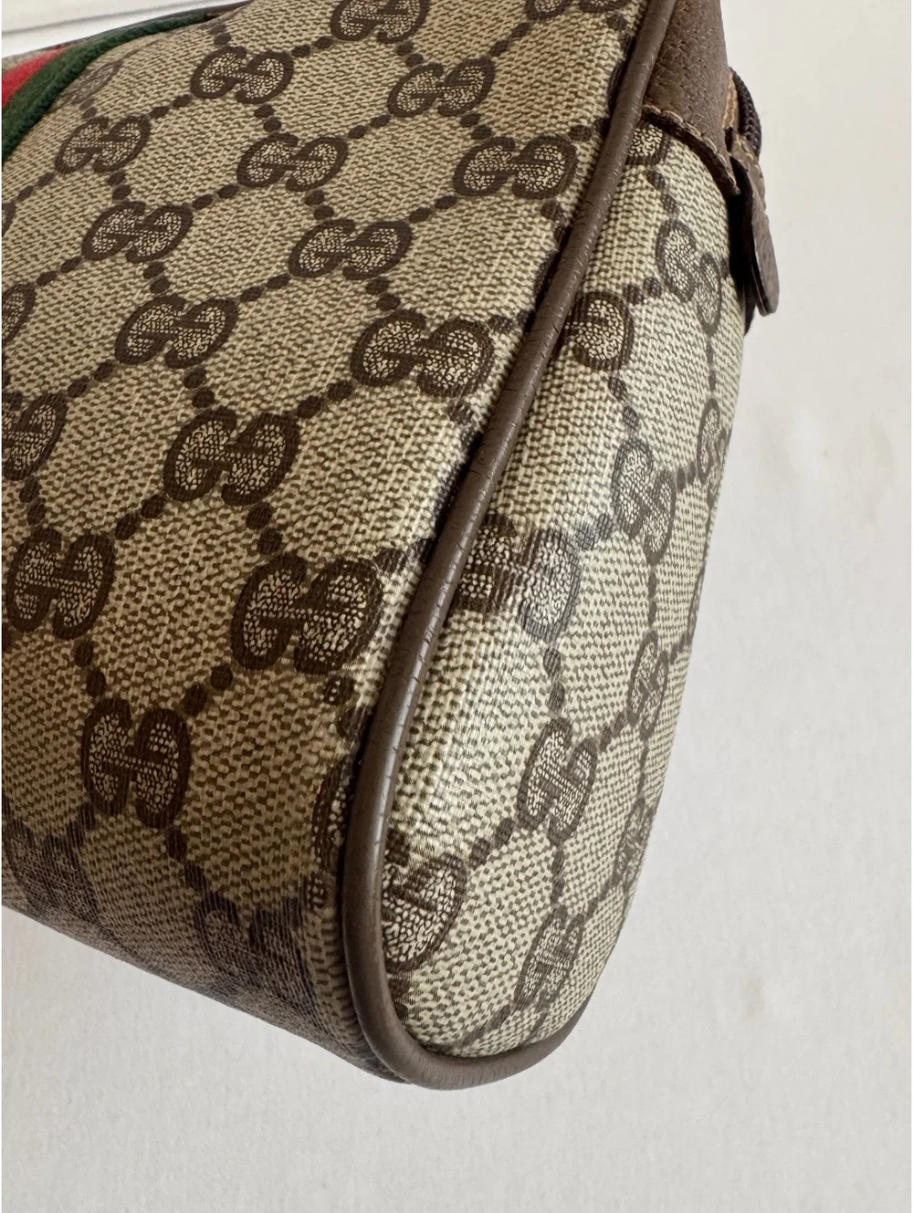 Gucci GG Supreme Web Sherry Line Pouch 89.01.012 Made in Italy